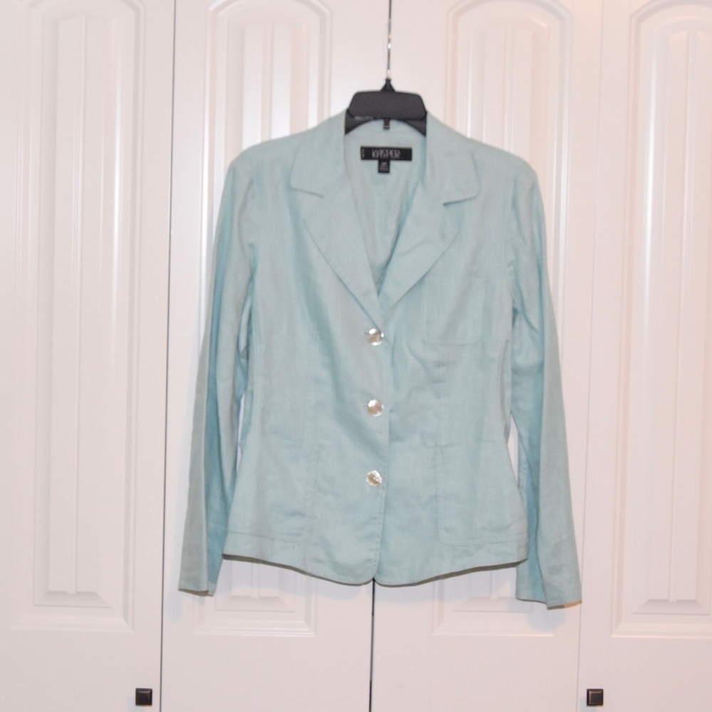 Kasper Linen Cotton Jacket Size 12P
